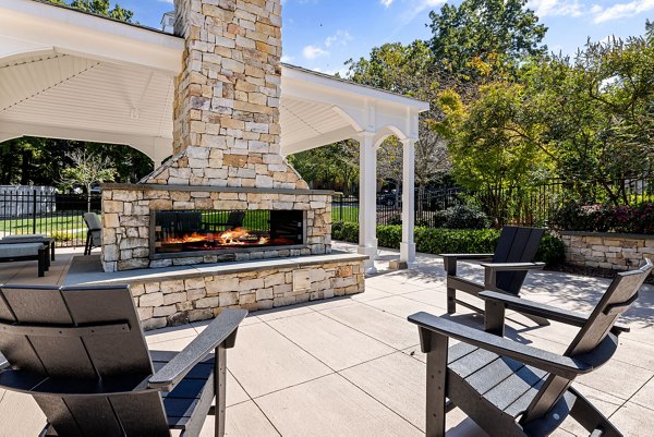 fire pit at View at Lake Lynn Apartments