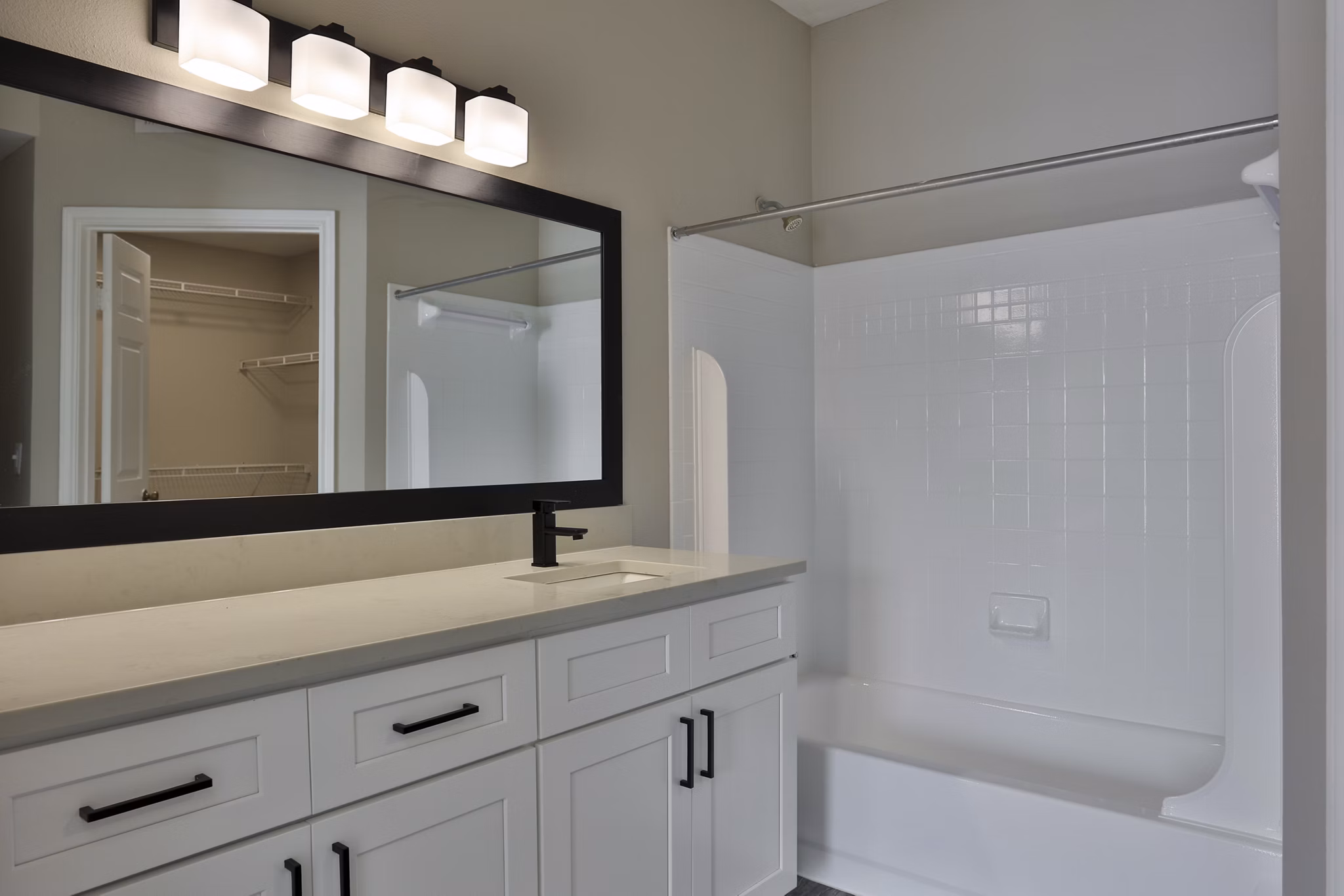 bathroom at The Quarry Alamo Heights Apartments