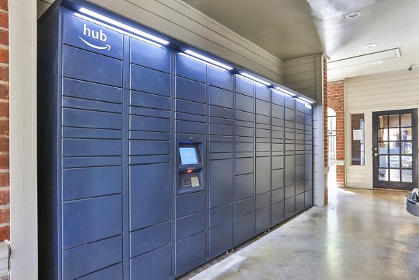 clubhouse/parcel lockers at The Quarry Alamo Heights Apartments