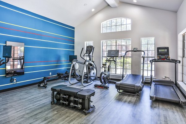 Fitness center with state-of-the-art equipment at The Quarry Alamo Heights Apartments