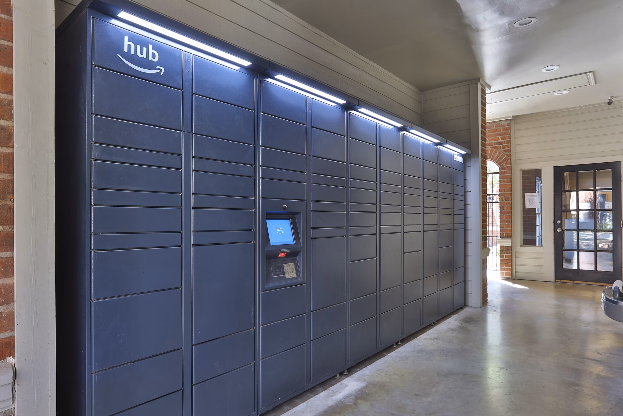 mail room at The Quarry Alamo Heights Apartments