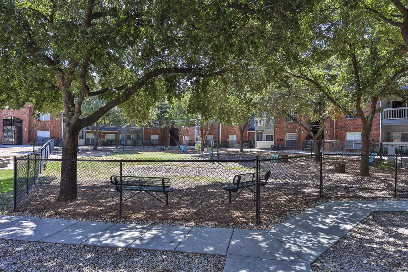 dog park at The Quarry Alamo Heights Apartments