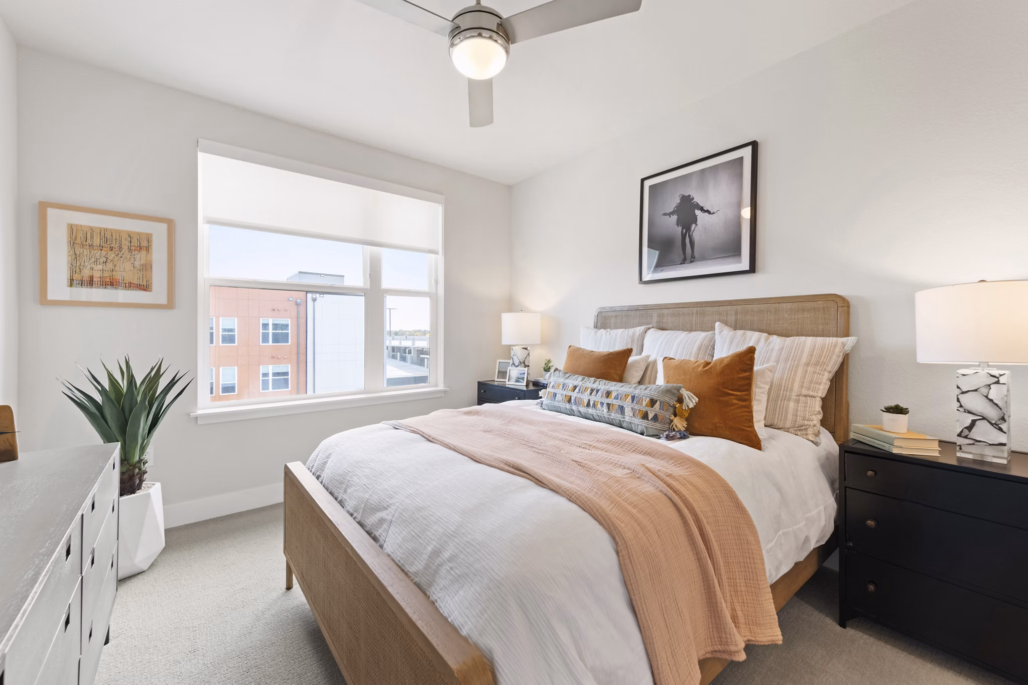 bedroom at Alexan Montview Plaza Apartments