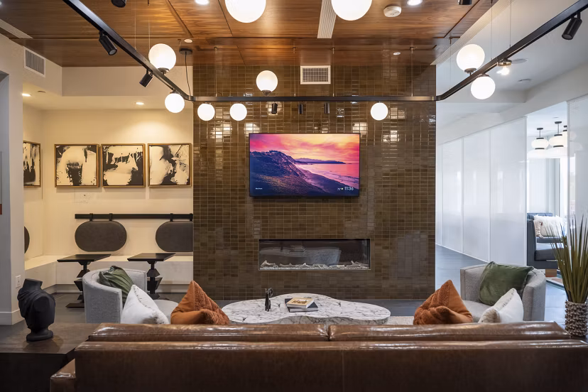 clubhouse at Alexan Montview Plaza Apartments