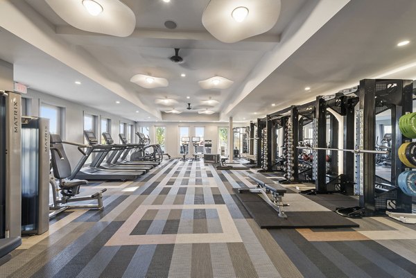 fitness center at Alexan Montview Plaza Apartments