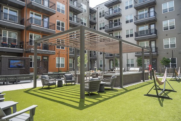 balcony/patio at Alexan Montview Plaza Apartments