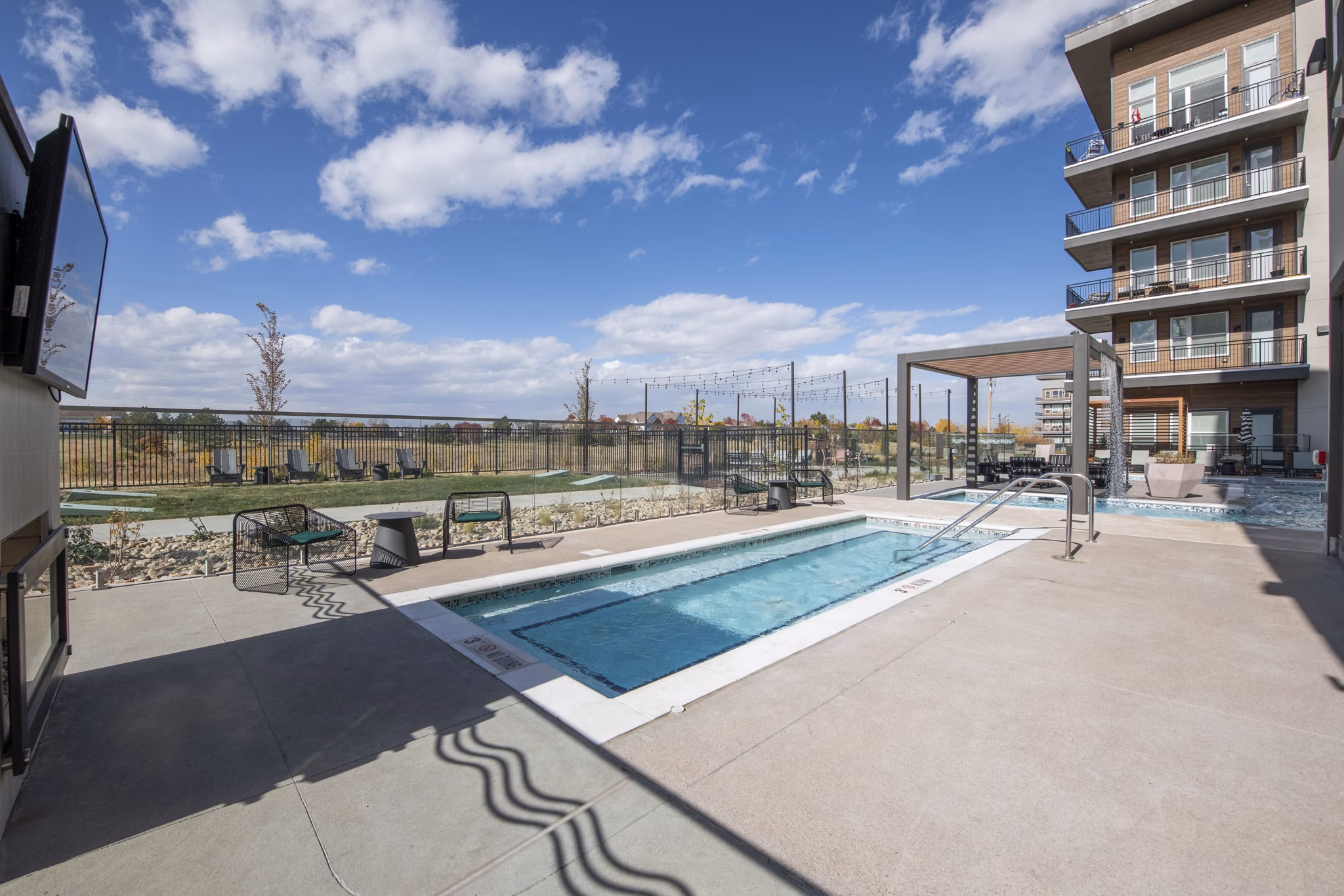 pool at Alexan Montview Plaza Apartments