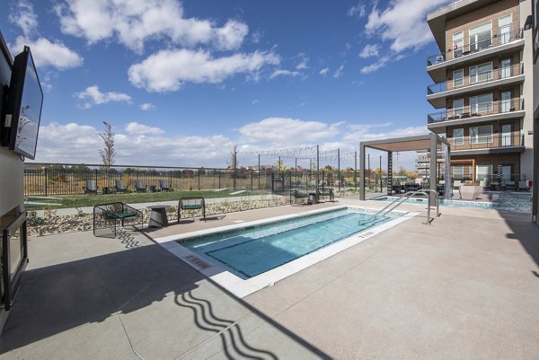 pool at Alexan Montview Plaza Apartments