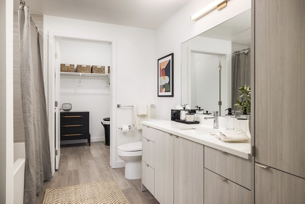 bathroom at Forge Apartments