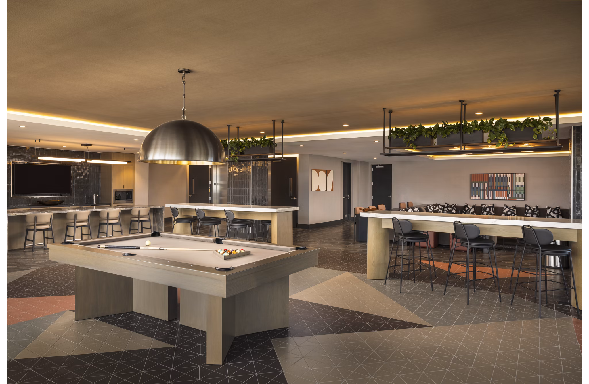 clubhouse at Forge Apartments