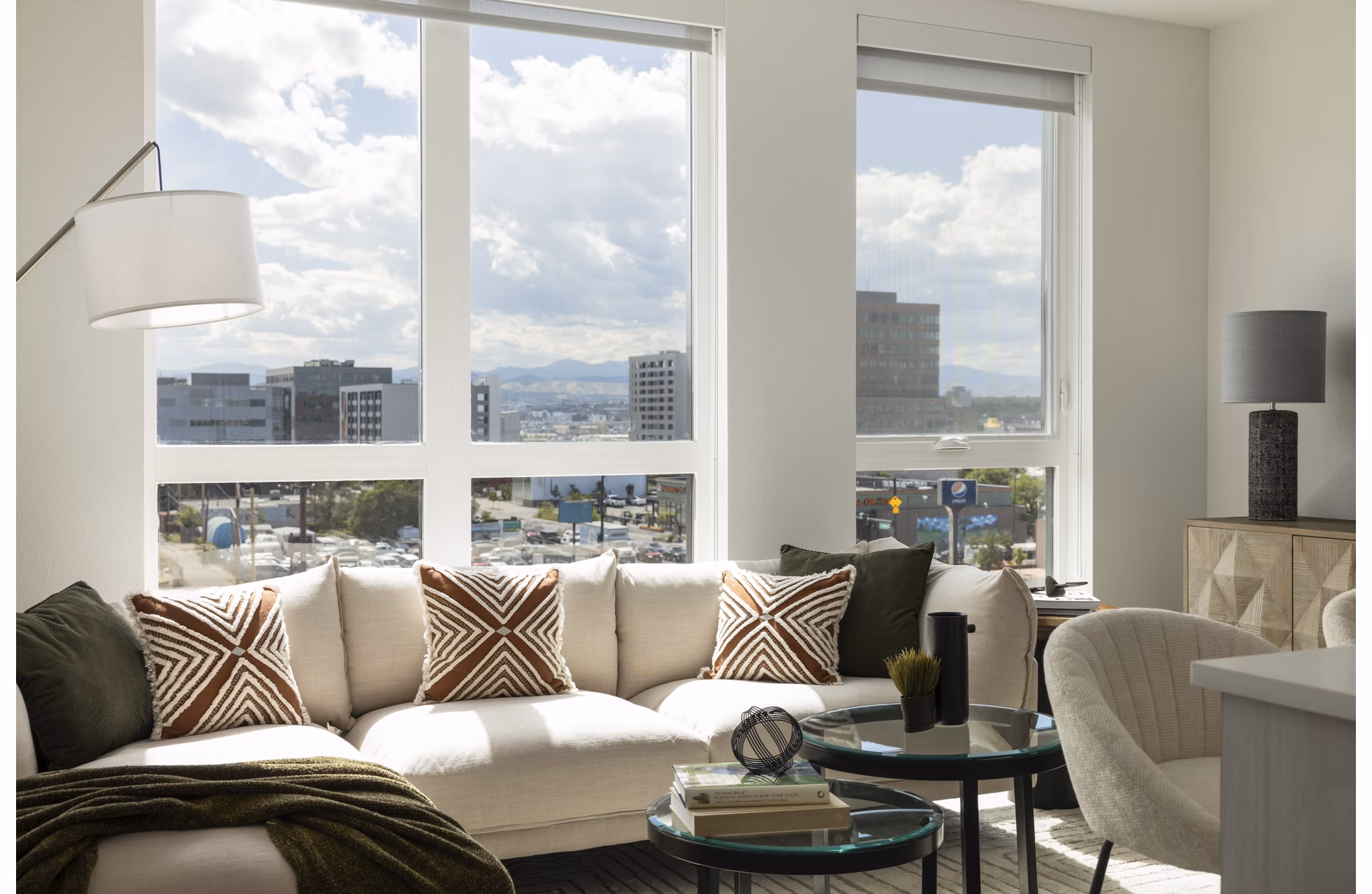 living room at Forge Apartments
