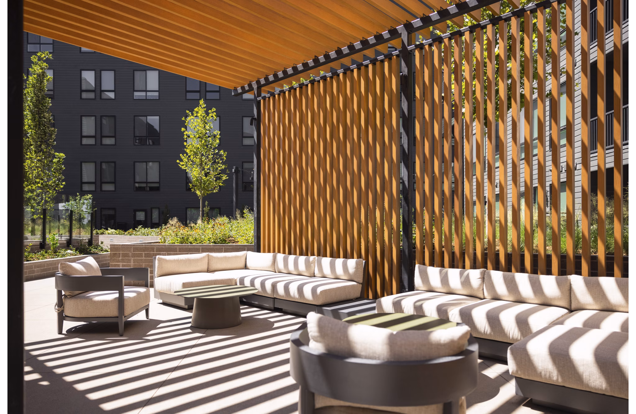 patio at Forge Apartments