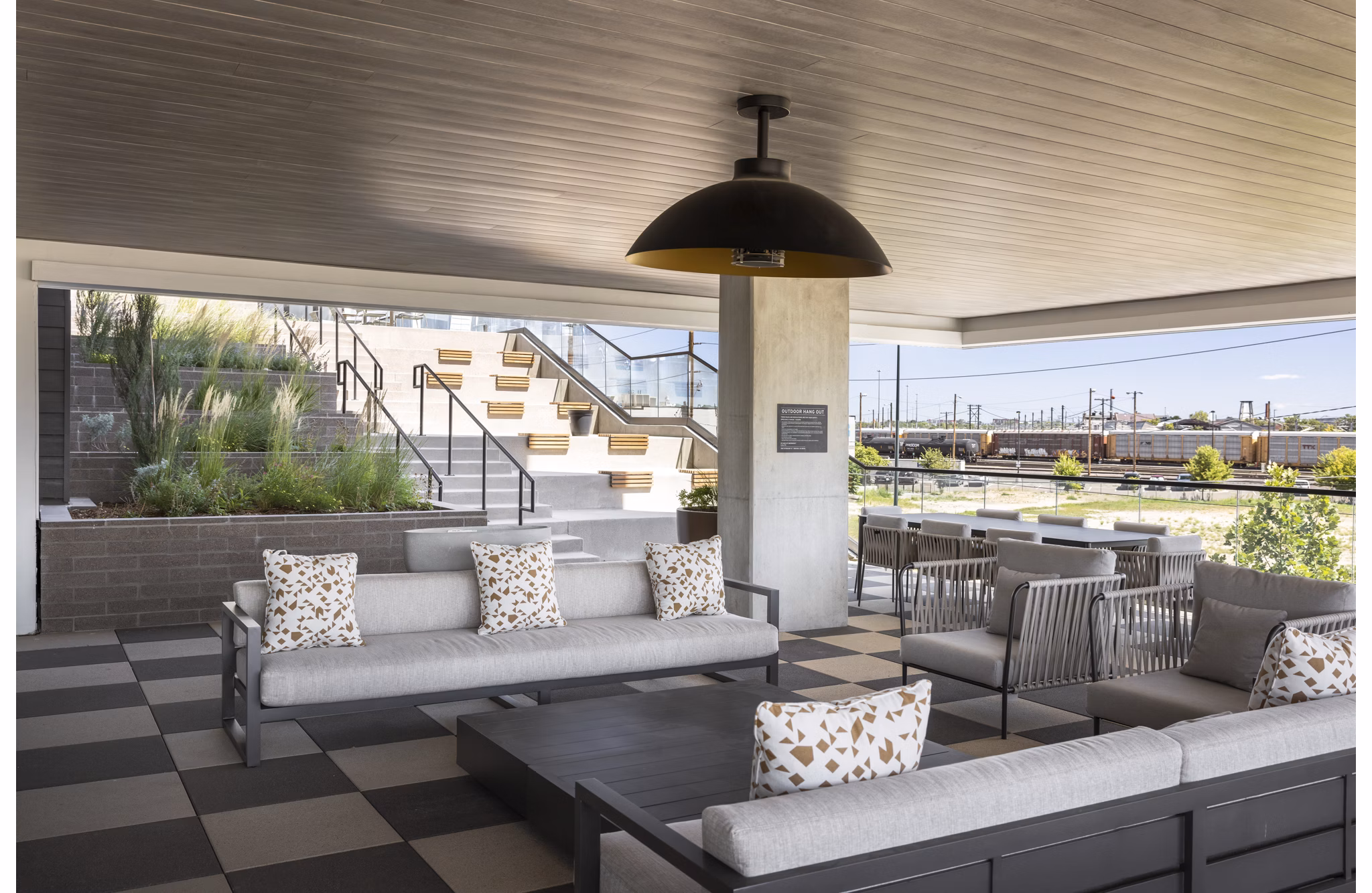 patio at Forge Apartments