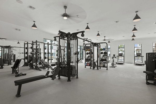 fitness center at Marlowe Gateway Apartments