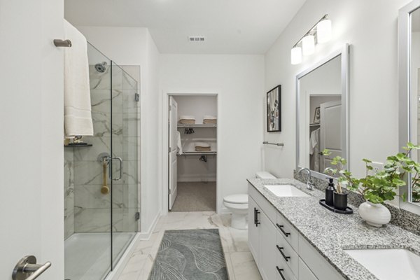 bathroom at Everleigh Deerfield Apartments