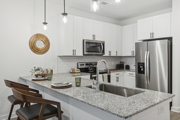 kitchen at Everleigh Deerfield Apartments