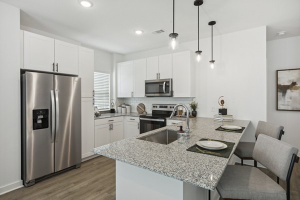 kitchen at Everleigh Deerfield Apartments