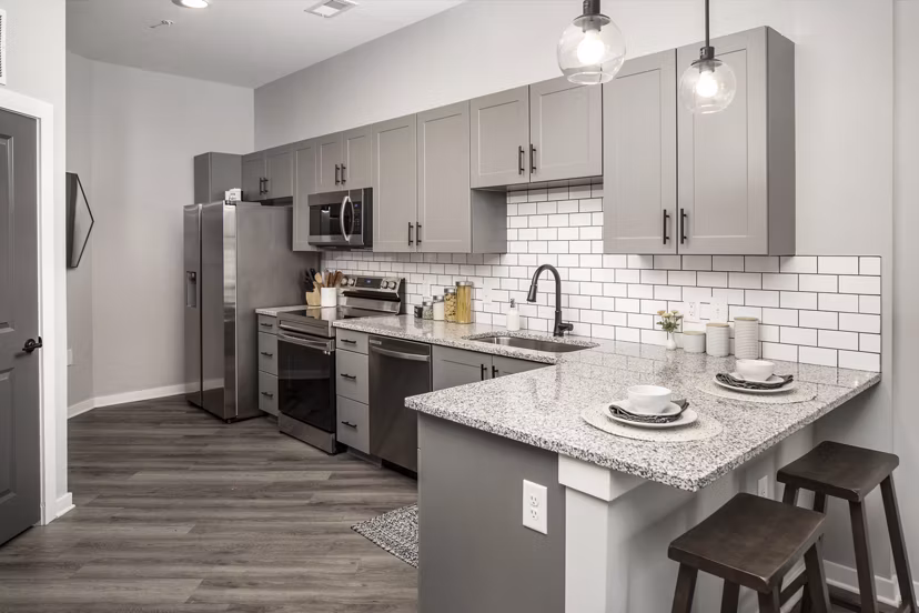 rendering at Apex Marathon Village Apartments