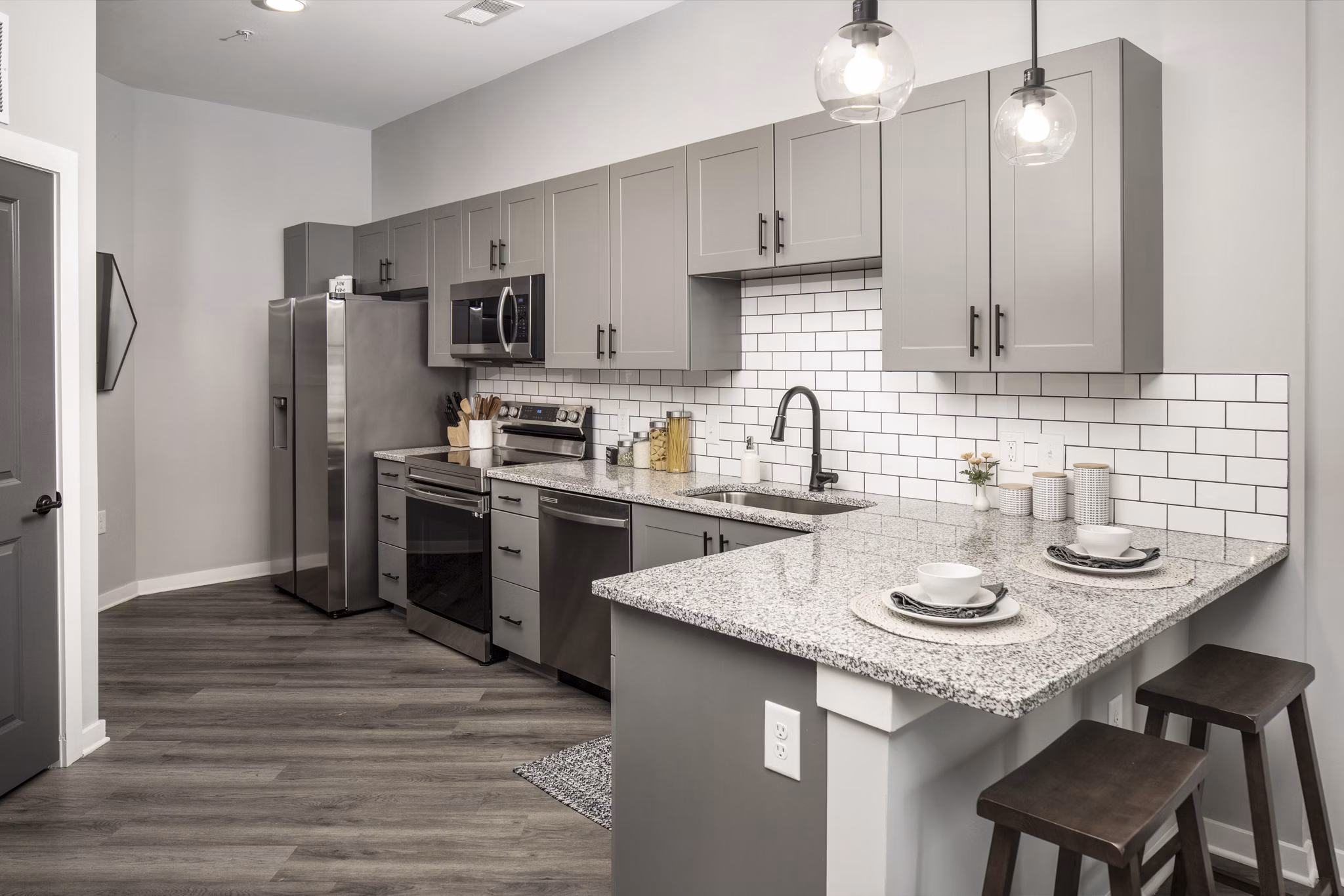 rendering at Apex Marathon Village Apartments