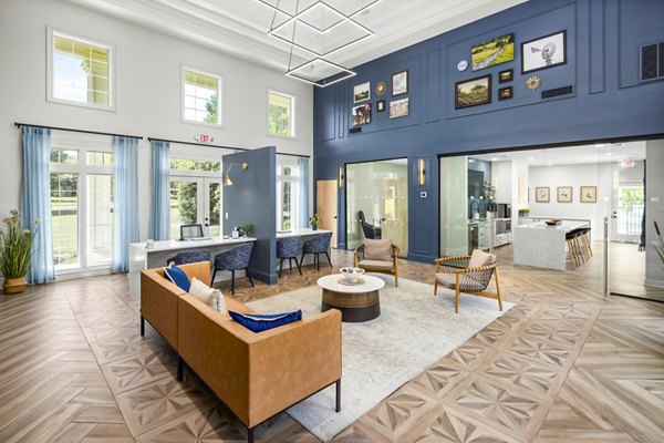 Clubhouse with elegant furnishings at Ashton Brook Apartments