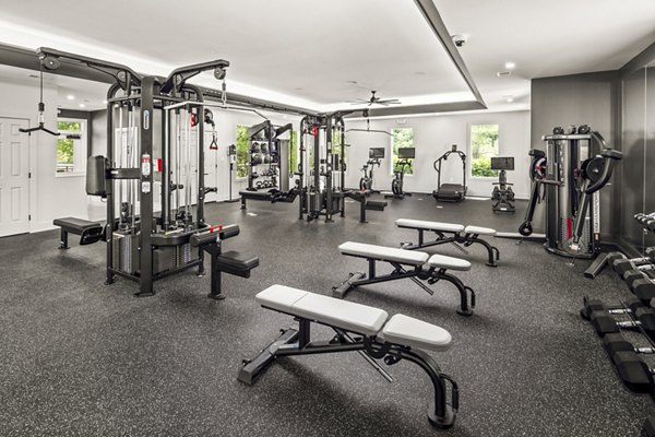 State-of-the-art fitness center with modern equipment at Ashton Brook Apartments, perfect for an active lifestyle