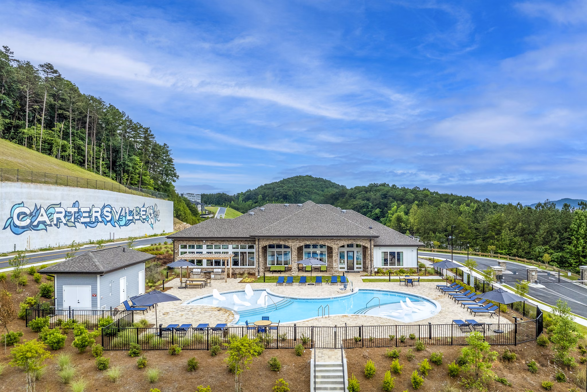 Inviting resort-style pool at Prose Cartersville Apartments