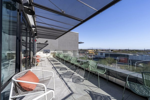 fire pit/patio at NOVEL Val Vista Apartments