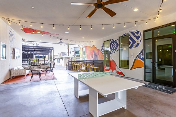 patio/recreational area at NOVEL Val Vista Apartments