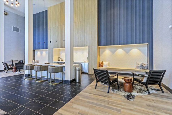 Stylish clubhouse and leasing office at Jefferson La Mesa Apartments