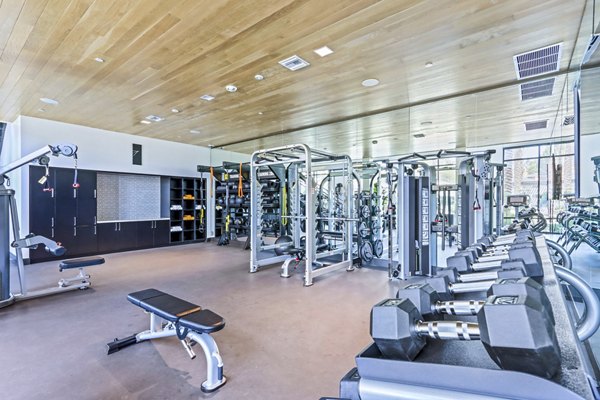 fitness center at Jefferson La Mesa Apartments