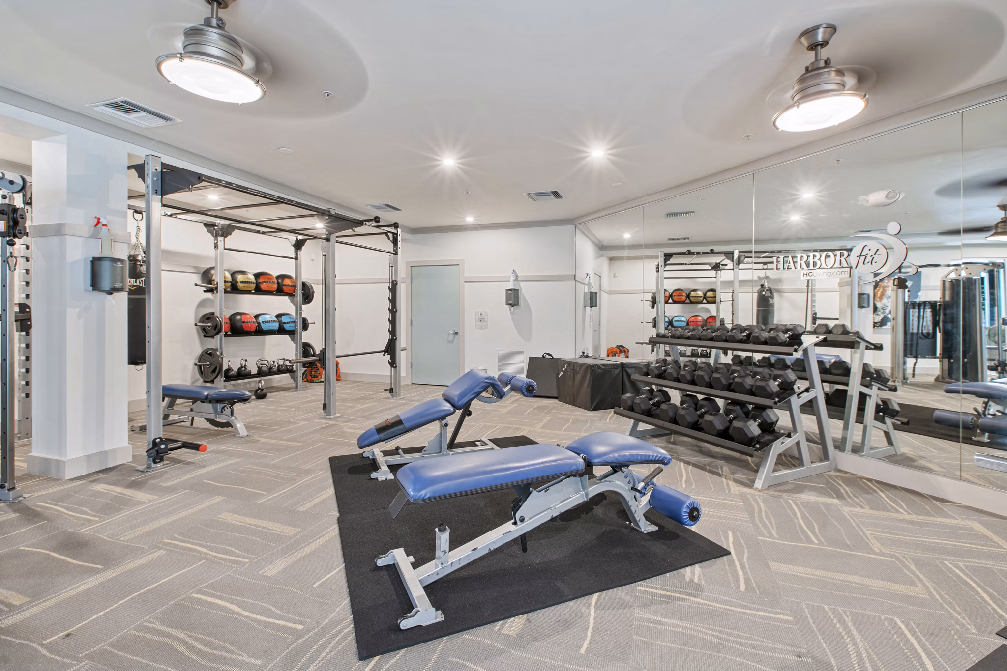 fitness center at Integra Lakes Apartments
