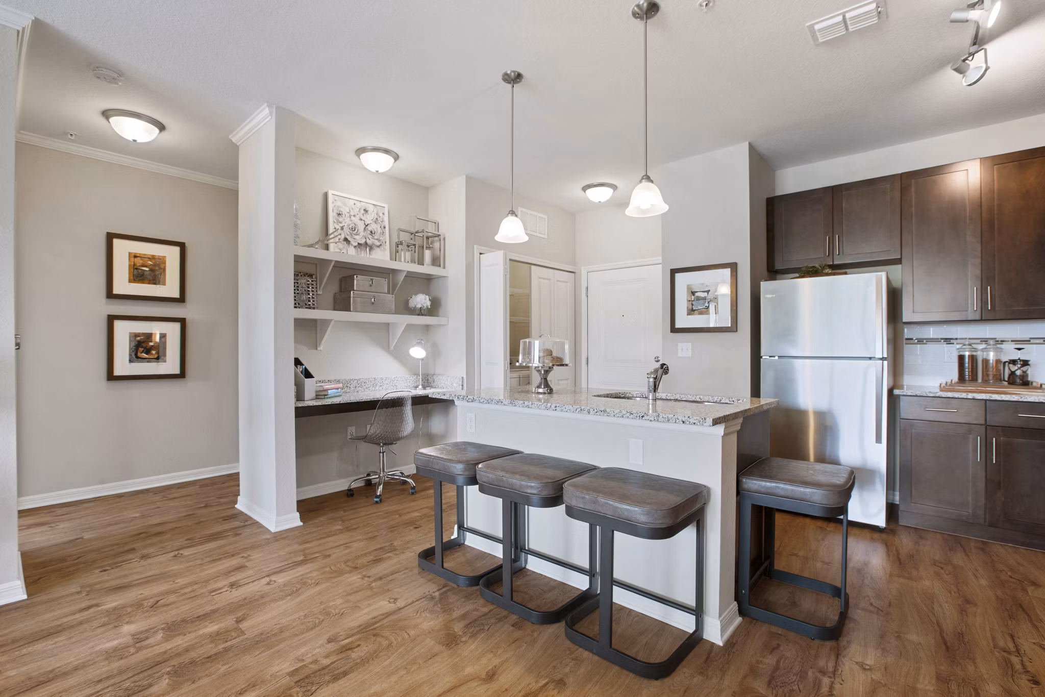 kitchen at Integra Lakes Apartment