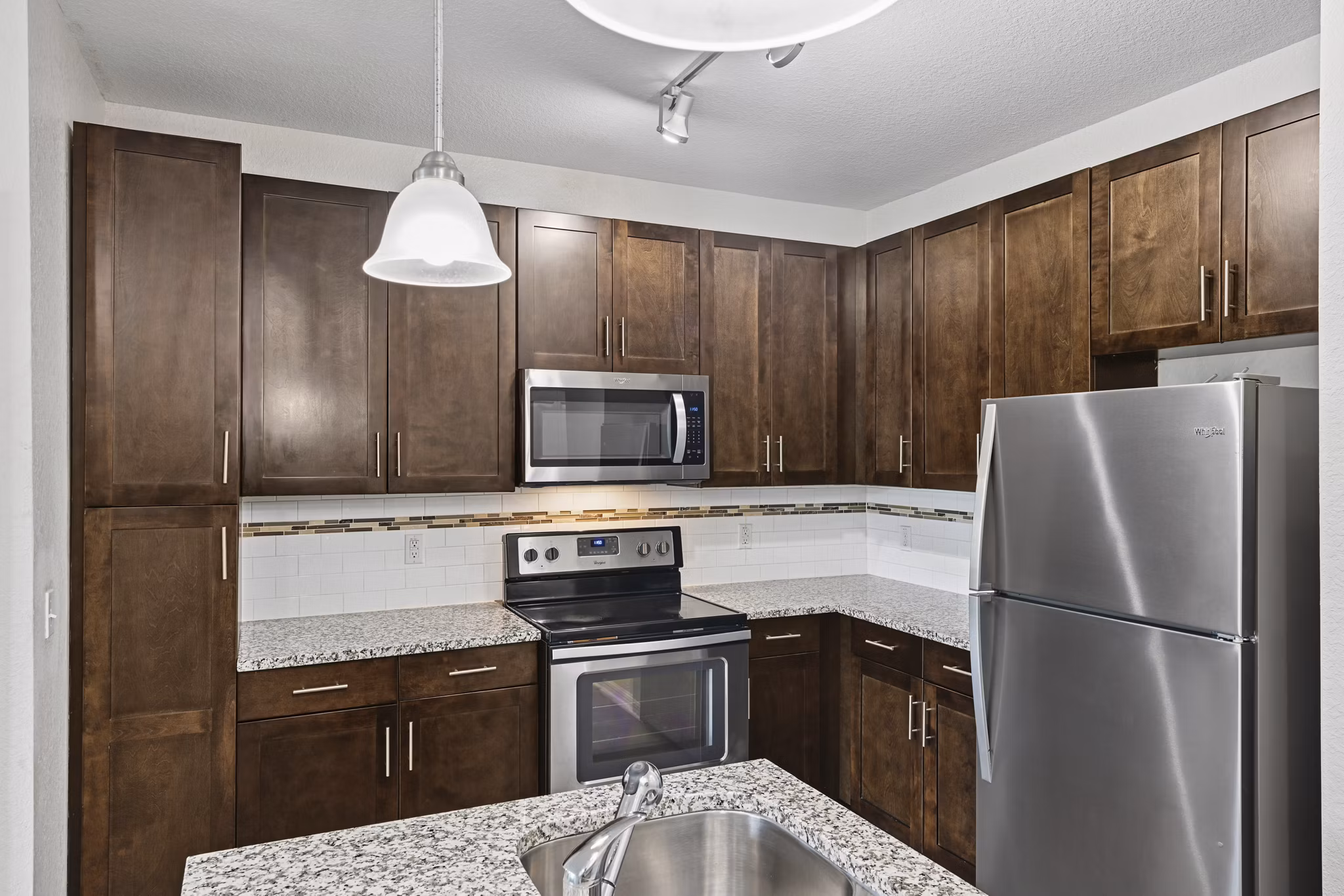 kitchen at Integra Lakes Apartments