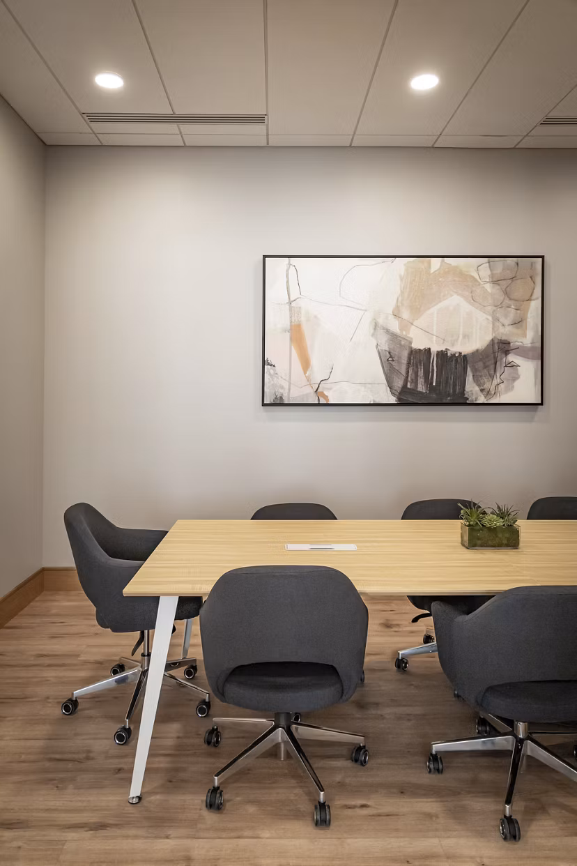 Modern meeting facility with sleek design at The Ludlow Apartments