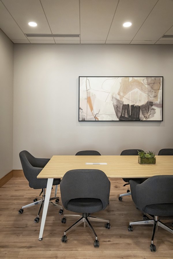 Modern meeting facility with sleek design at The Ludlow Apartments