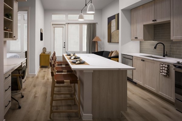 kitchen at The Ludlow Apartments