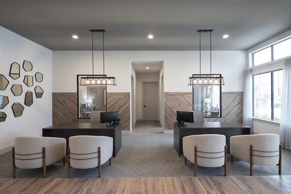 Clubhouse featuring modern design and comfortable seating at Prose North West Apartments