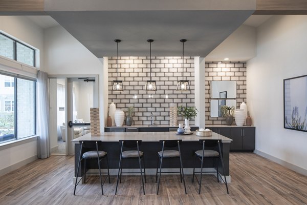 Upscale clubhouse interior with modern furnishings at Prose North West Apartments, ideal for gatherings and events in the community