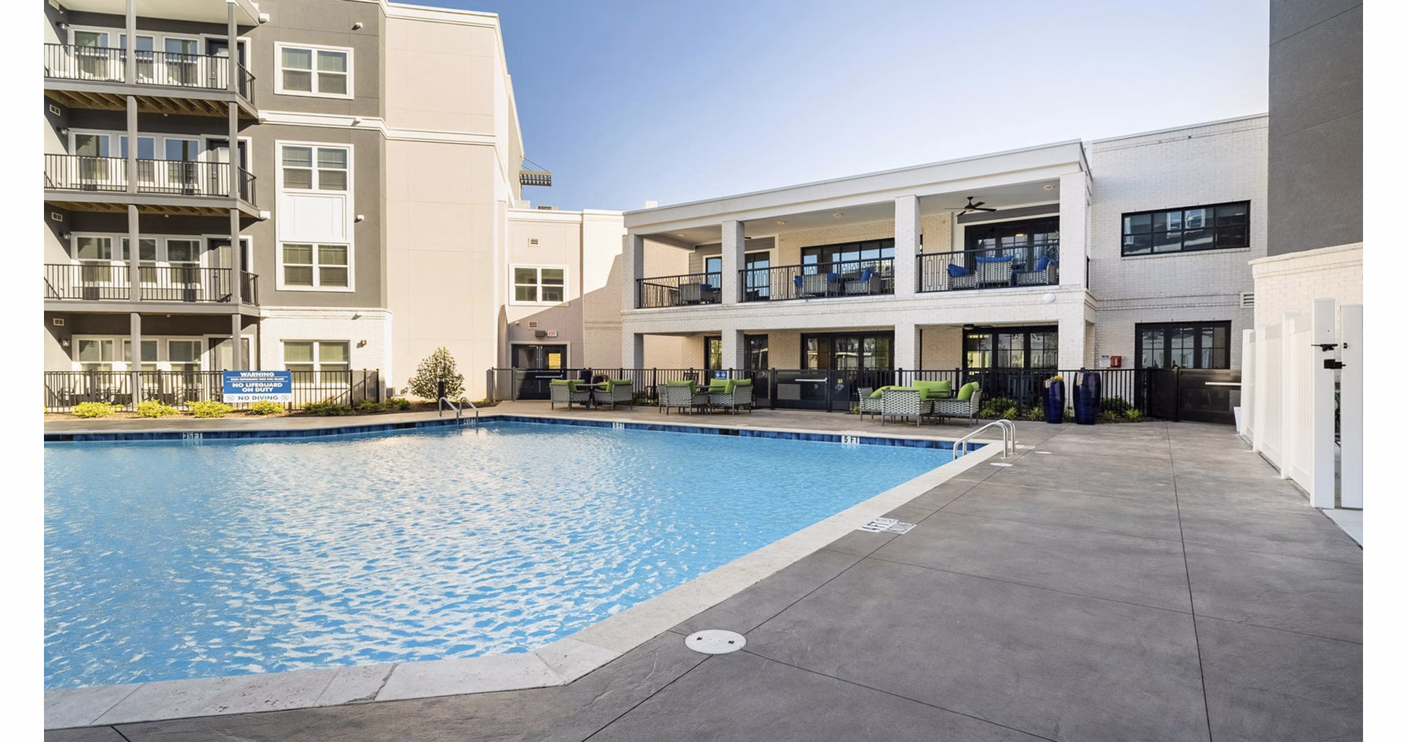 Resort-style pool at Outlook Gwinnett Apartments offering luxurious relaxation