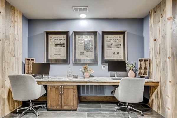 Modern business center with high-speed internet at Alders Magnolia Apartments, perfect for remote work and study sessions