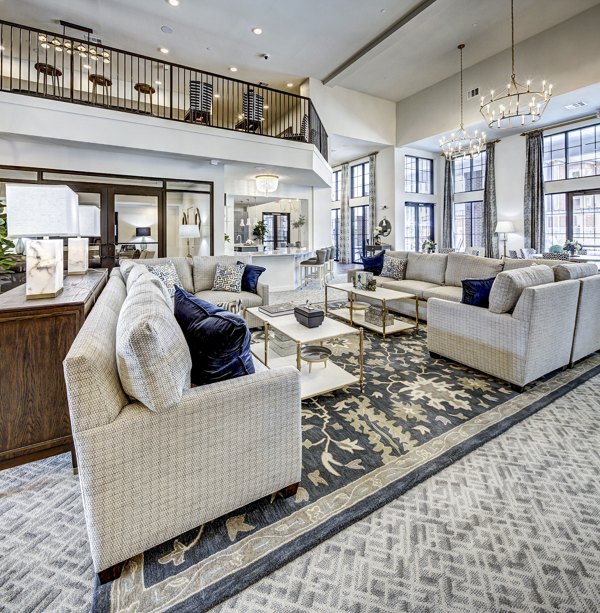 Clubhouse with modern design elements at NorthStar Georgetown Apartments, featuring luxury seating and amenities for residents