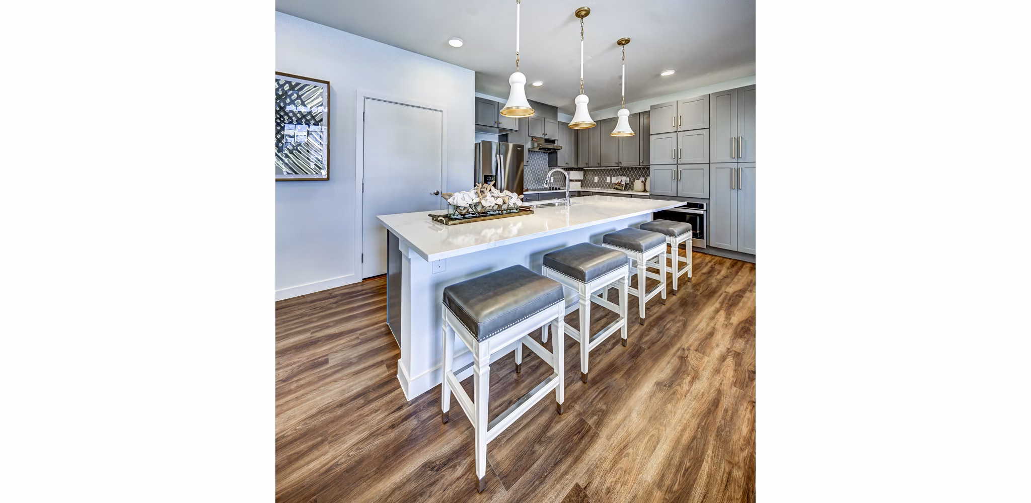 Modern clubhouse with elegant furnishings at NorthStar Georgetown Apartments featuring luxury design and spacious community areas for residents