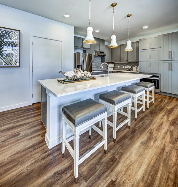 Modern clubhouse with elegant furnishings at NorthStar Georgetown Apartments featuring luxury design and spacious community areas for residents