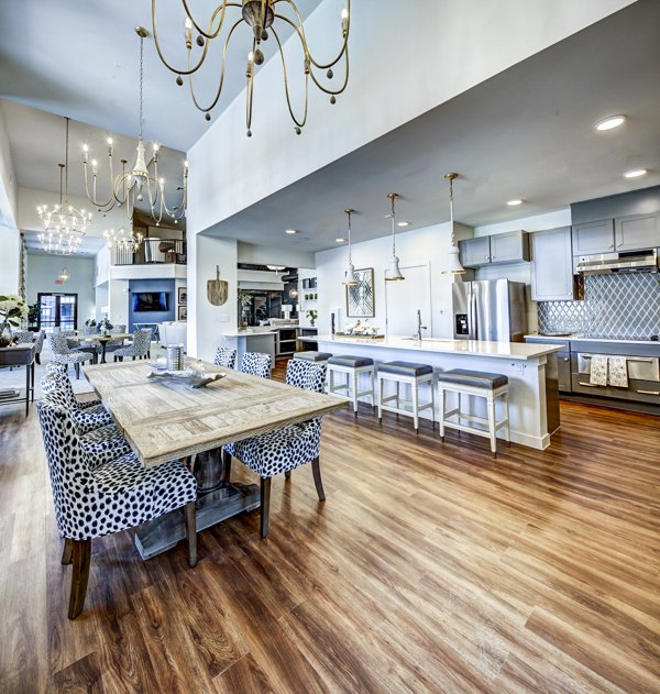 Elegant clubhouse with modern furnishings at NorthStar Georgetown Apartments