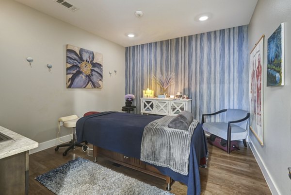 Luxurious spa featuring relaxation amenities at The Orchards at Arlington Highlands Apartments