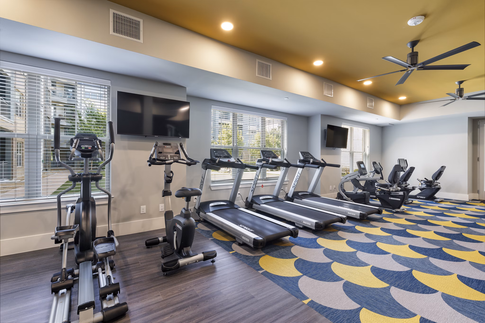 fitness center at The Orchards at Market Plaza Apartments