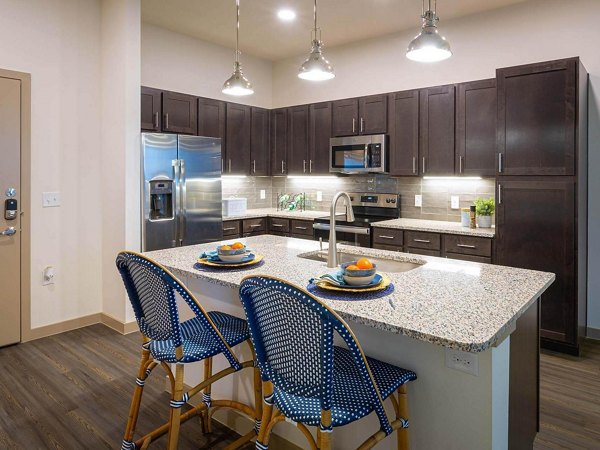 kitchen at The Orchards at Market Plaza Apartments