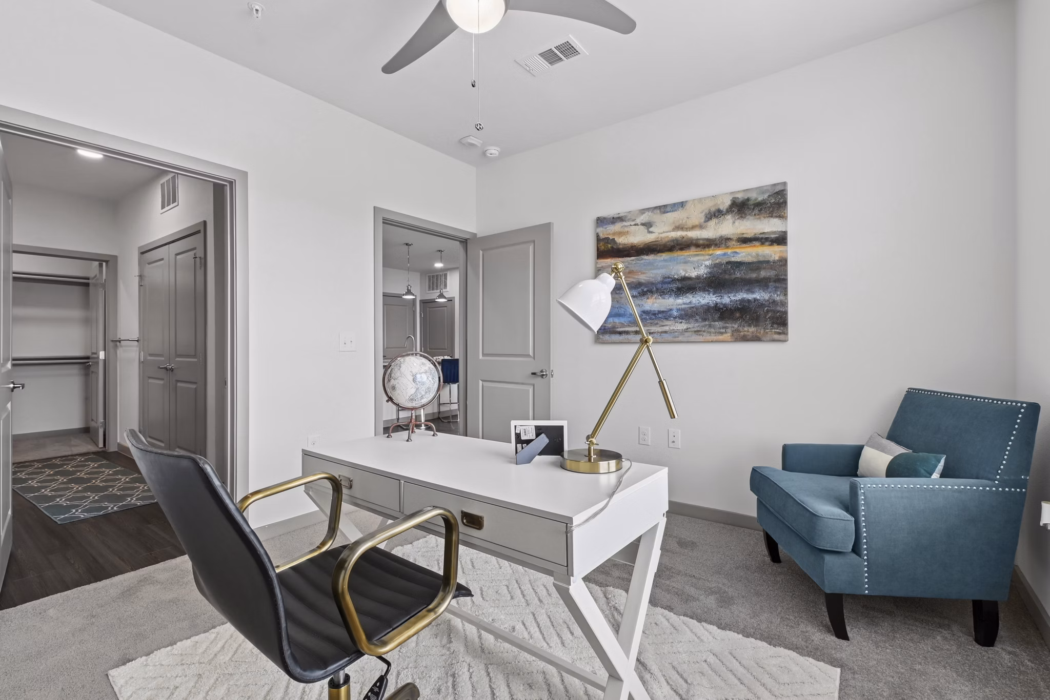living room at The Orchards at Market Plaza Apartments