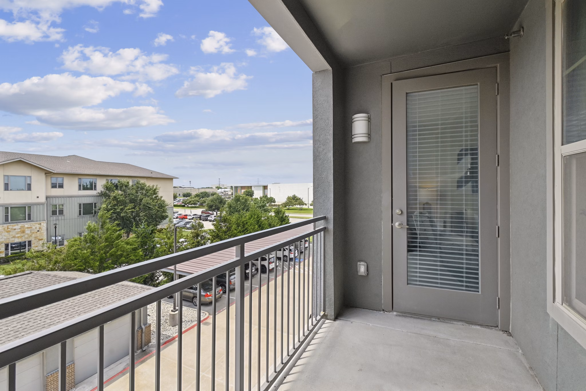 patio at The Orchards at Market Plaza Apartments