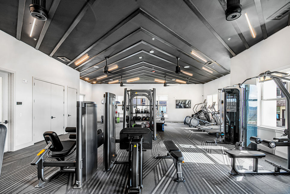 fitness center at Tacara Weiss Ranch Apartments
